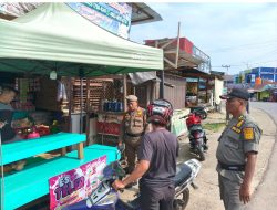 Satpol PP Murung Raya Tegur Pedagang di Jalan Ahmad Yani